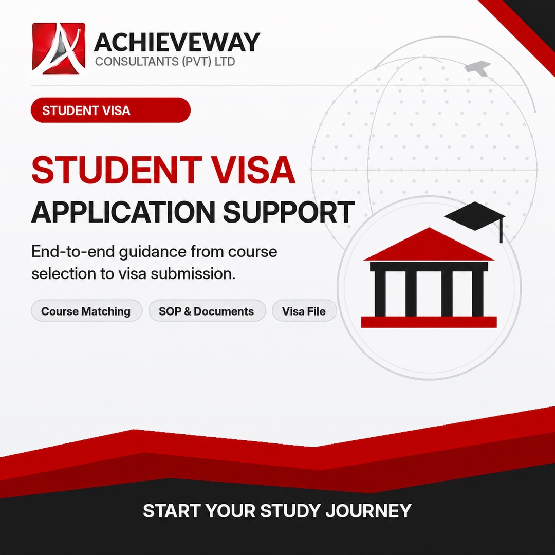 Student Visa Application Support by Achieveway Consultants