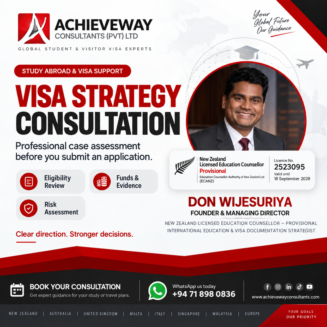 Student or Visitor Visa Consultation by Achieveway Consultants